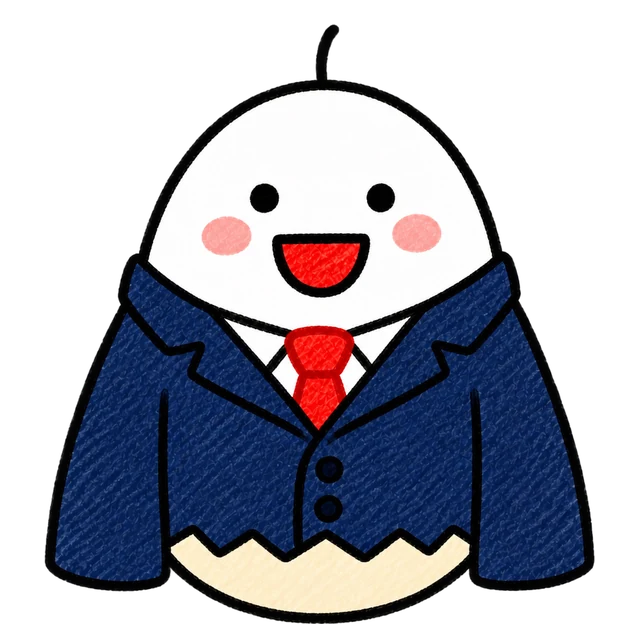 ナンピン太郎(スーツを着たタマゴのAI社員)